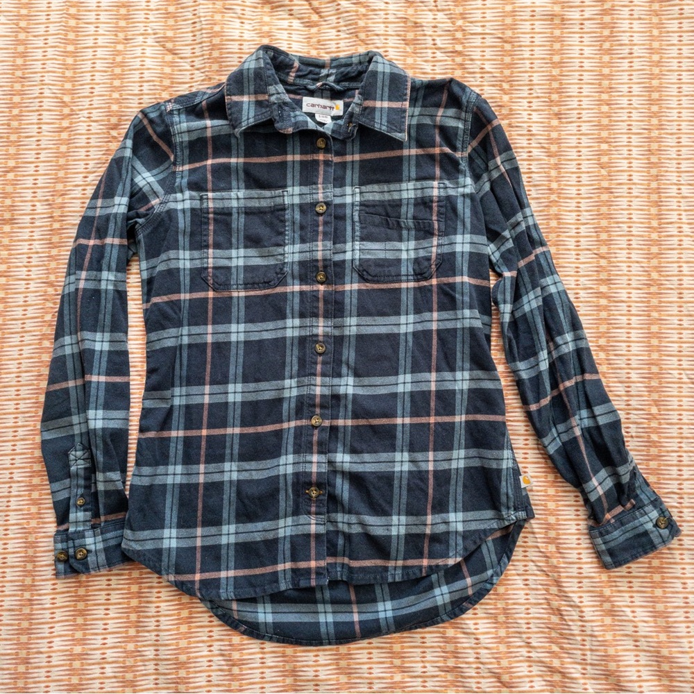 🔥🪵 Carhartt Flannel - Blue & Pink Plaid 💙